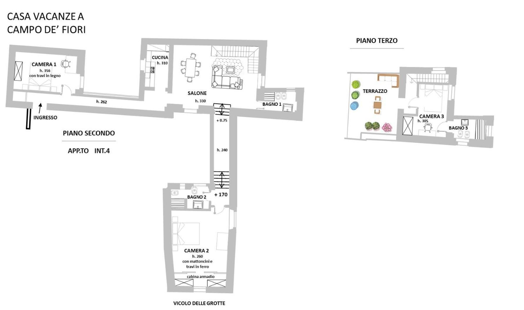 Campo Dei Fiori Con Terrazzo Appartement *